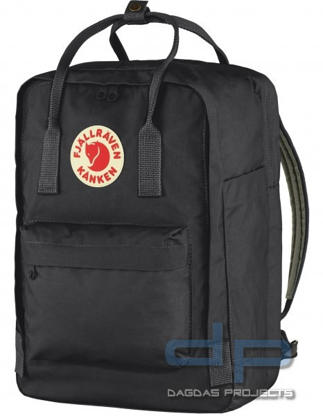 FJÄLLRÄVEN KANKEN LAPTOP 15“ RUCKSACK IN SCHWARZ UND GRAU