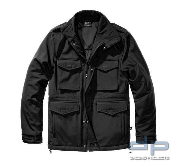 Brandit M65 Softshelljacket in Schwarz und Oliv