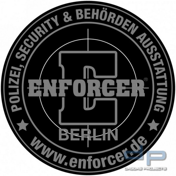 Rubber Patch ENFORCER, Berlin rund &amp; grau