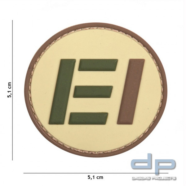 Emblem 3D PVC Esercito EI coyote