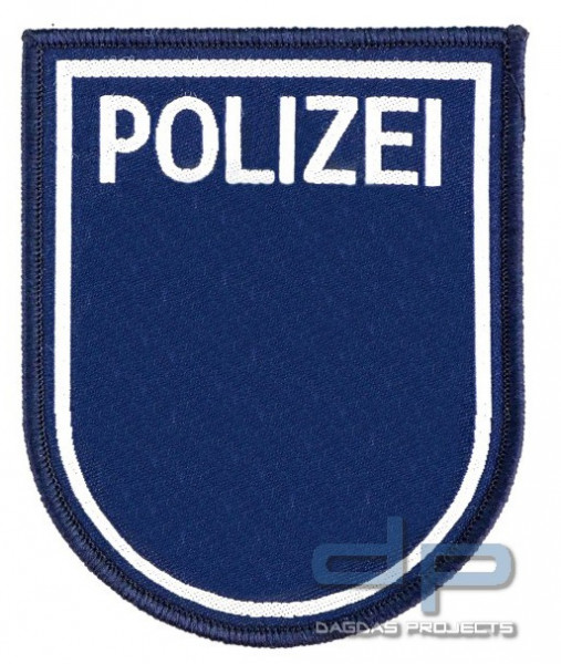 Klettabzeichen Behörden-/Landeswappen, blau - Textil (92 x 75 mm)