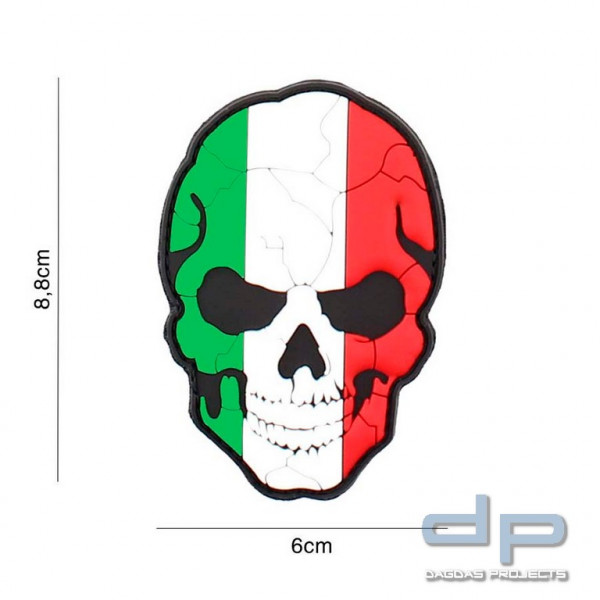 Emblem 3D PVC Skull Italien cracked