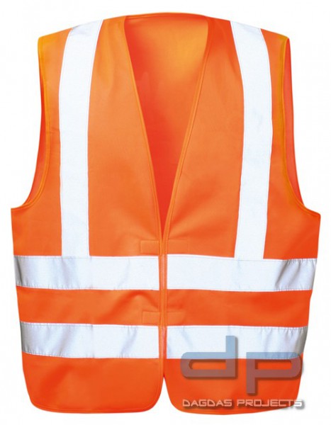 Polyester Warnschutzweste in Orange