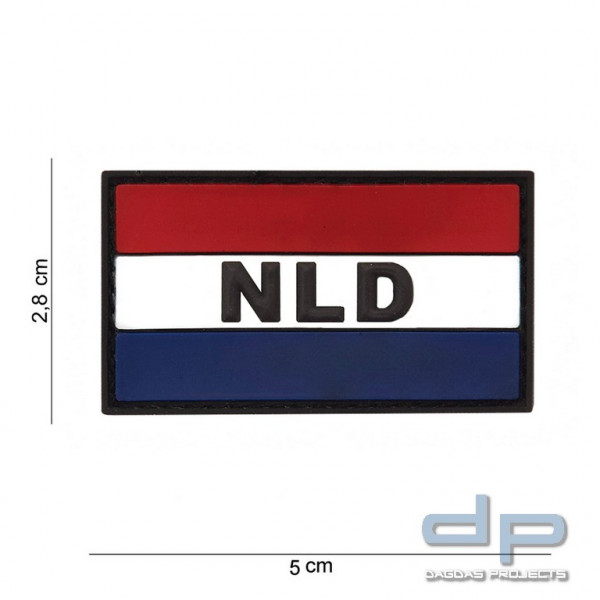 Emblem PVC NLD rot/weiss/blau