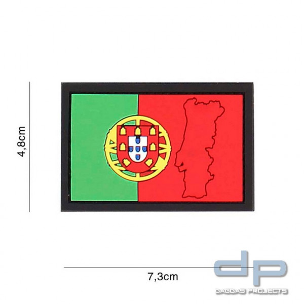Emblem 3D PVC Portugal mit Kontur