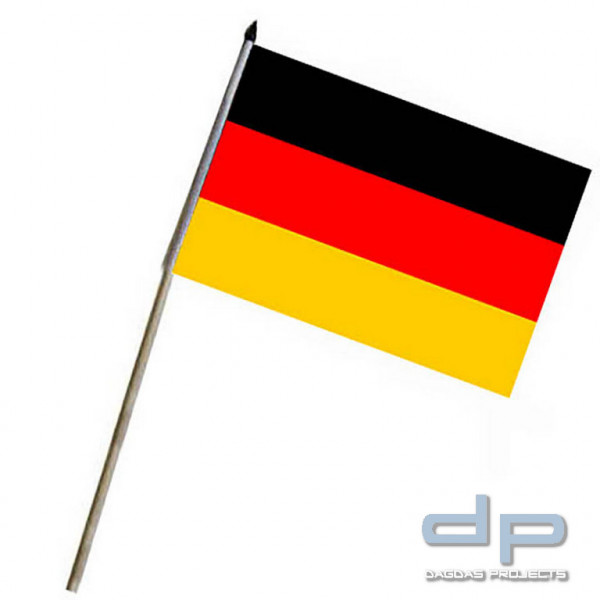 Deutschland Flagge mit Stab