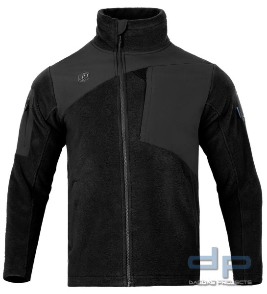 Emerson Gear Blue Label Glaucidium Fleece Jacket (warme Jacke) in Schwarz und Ranger Green