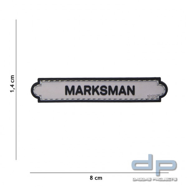 Emblem 3D PVC Marksman Tab grau