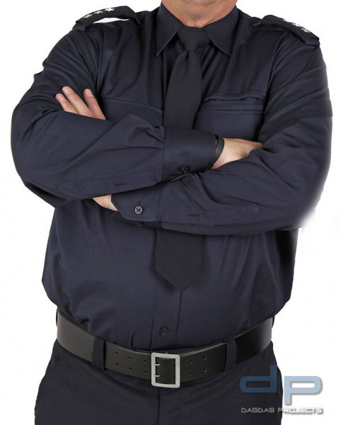 Polizei-Diensthemd Langarm Dunkelmarine