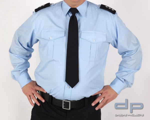 Polizei-Diensthemd Langarm Hellblau