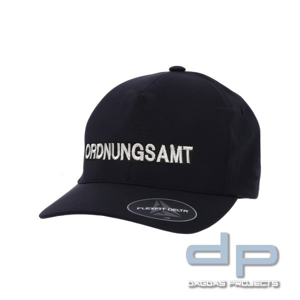 Flexfit Delta Cap mit Bestickung, "ORDNUNGSAMT", schwarz
