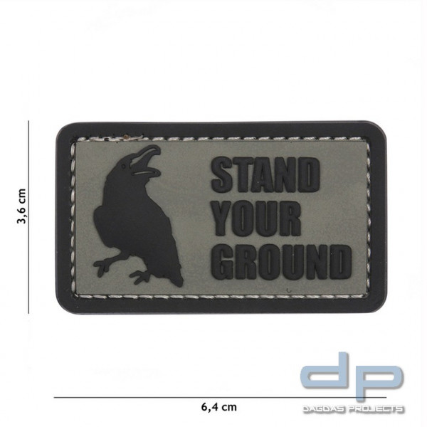 Emblem 3D PVC Stand Your Ground grün