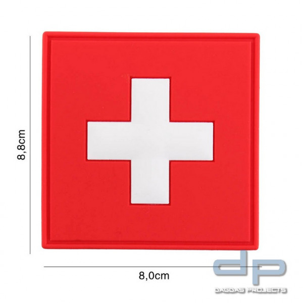 Emblem 3D PVC Schweiz viereckig