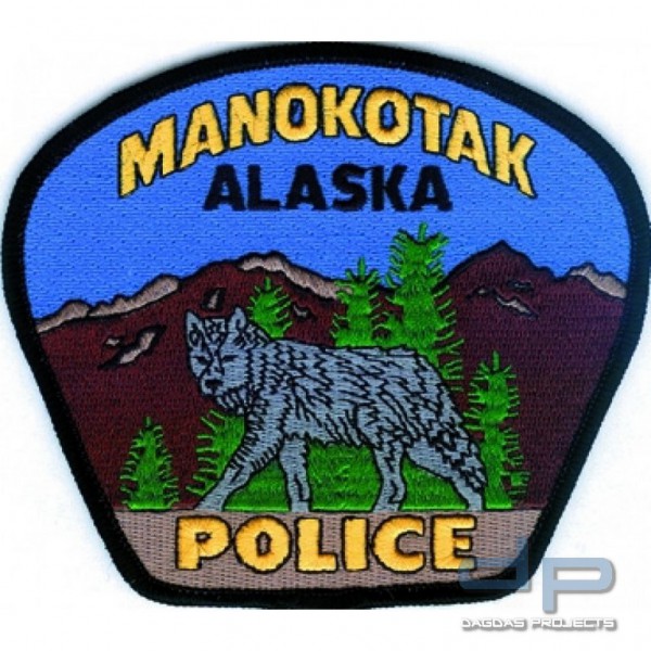 Stoffaufnäher - Manokotak Police - Alaska