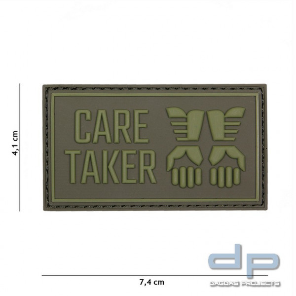 Emblem 3D PVC Care Taker grün