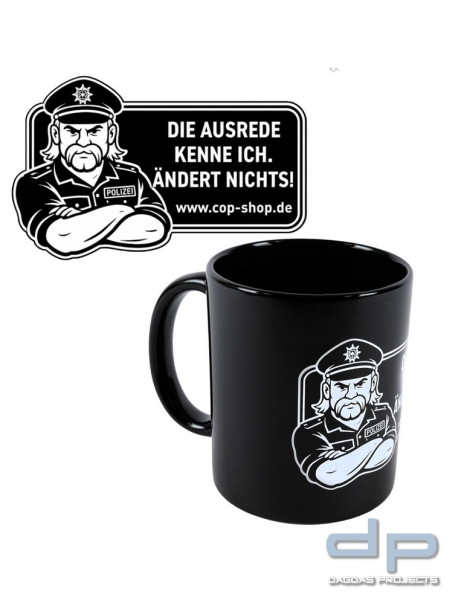 COP® Kaffeetasse mit Motiv -AUSREDE- 330ml