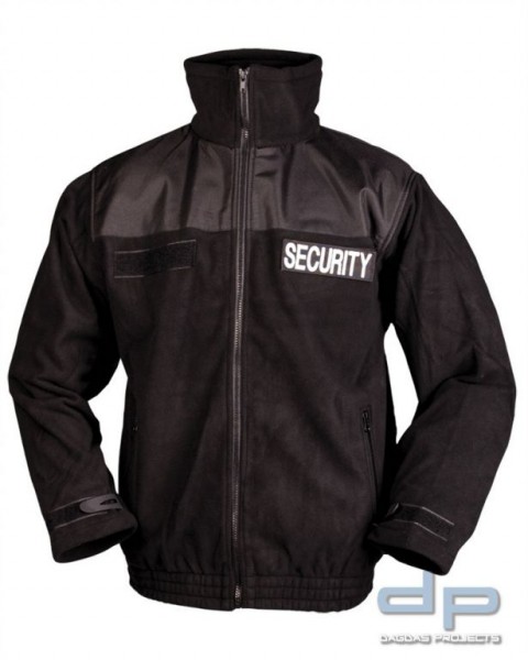 SECURITY FLEECEJACKE SCHWARZ