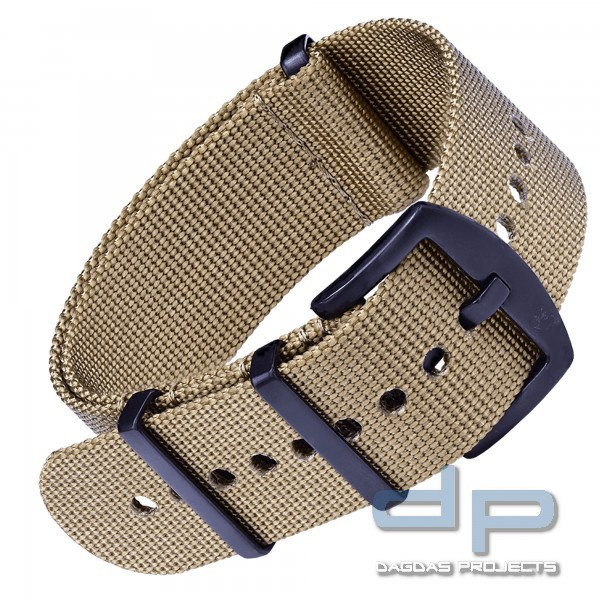 BOMBFROG© NATO STRAPS ARMBAND (SCHWARZE SCHNALLE), in verschiedenen Farben