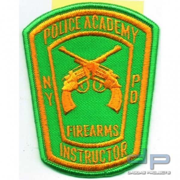 Stoffaufnäher - N.Y.P.D. Police Academy - Firearms Instructor