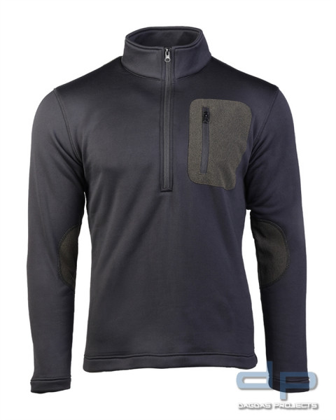 THERMO-FLEECE ZIP-PULLOVER SCHWARZ VPE 2