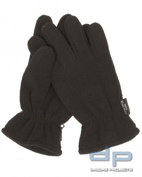 FINGERHANDSCHUHE FLEECE THINSULATE™ SCHW VPE 12