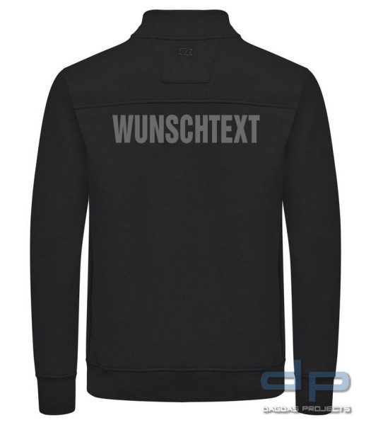 Behörden Cardigan Full Zip Men in verschiedenen Farben mit Wunschaufdruck auf Brust und Rücken