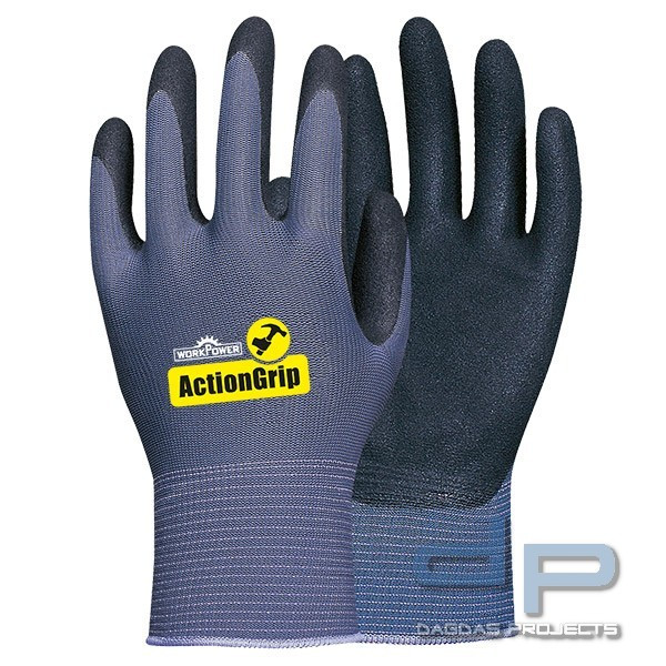 ARBEITSHANDSCHUH ACTION GRIP in Blau