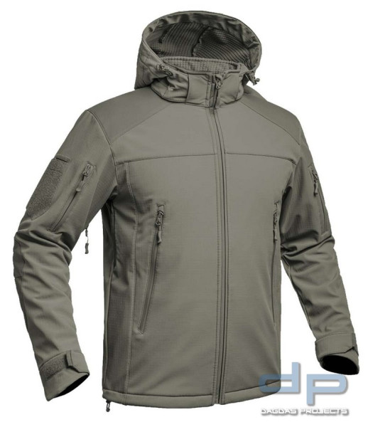 A10 - Softshell Jacket V2 Fighter (wasserdichte Jacke) in Oliv Größe: L