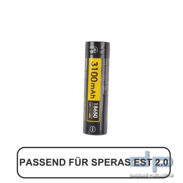 Speras 18650 Akku für COP®/Speras -EST 2.0- Taschenlampe