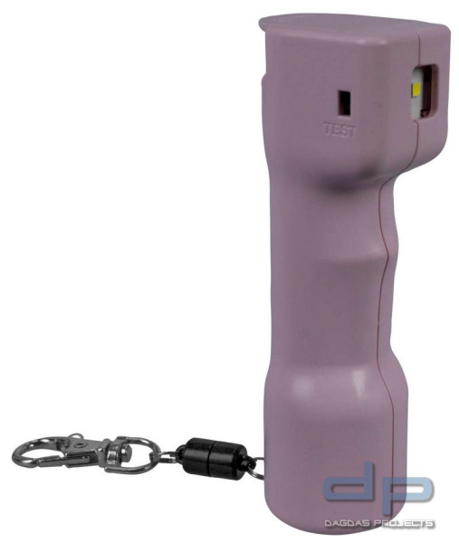 Plegium - Combo Pfefferspray (inkl. LED-Strobo und 130dB Sirene) in Rosa