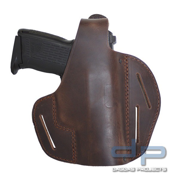 AKAH Gürtelholster QUICKMAT Braun passend für Glock 17, H&amp;K SFP9; SIG Sauer P 226; Walther P-99+DQA
