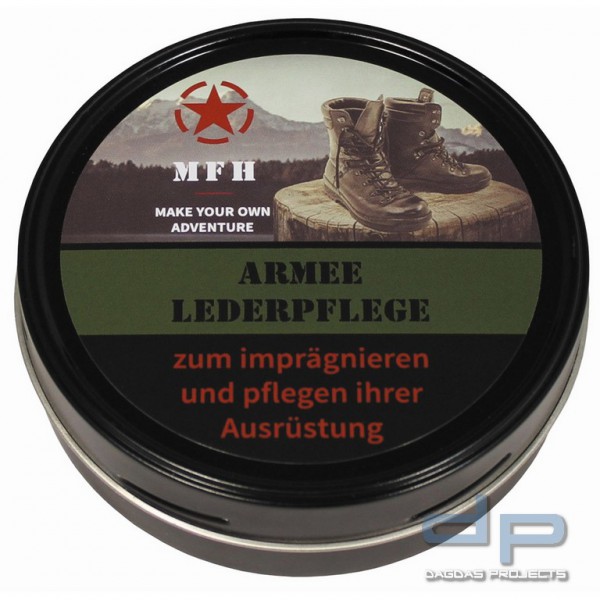 Schuhcreme, &quot;Army&quot;, schwarz, 150 ml Dose