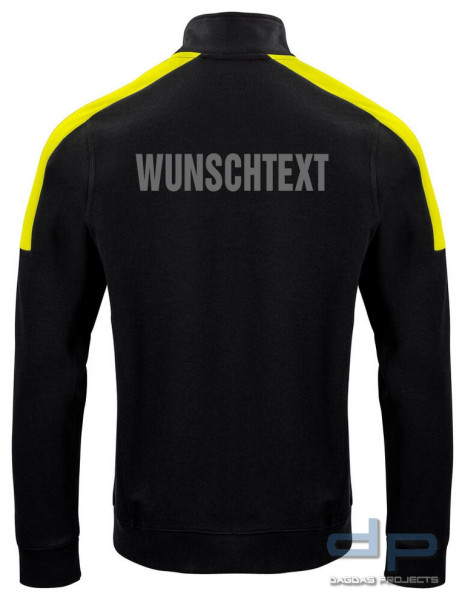 Projob 2129 SWEATSHIRT in Schwarz/Gelb und Blau/Gelb mit Aufdruck nach Wunsch