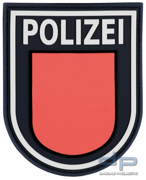 3D Ärmelabzeichen Polizei Hamburg (Schwarz)