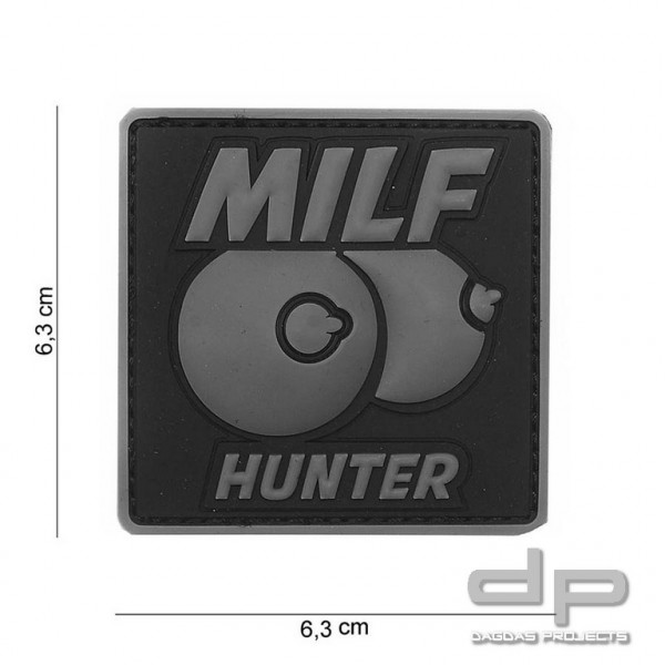Emblem 3D PVC Milf Hunter grau