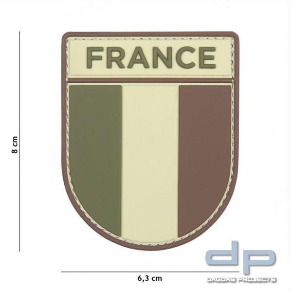 Emblem 3D PVC Französische Armee multi
