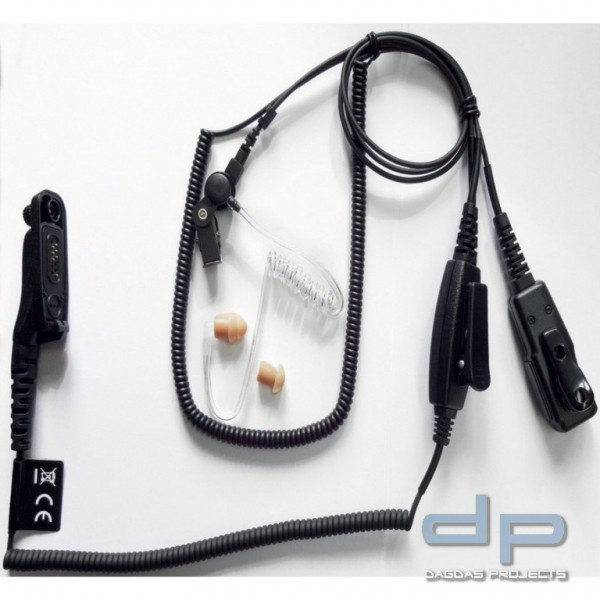 Tarn-Sprechgarnitur „Bodyguard“ Schallschlauch-Headset - passend für SEPURA STP8000
