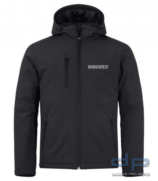 Behörden Padded Softshell Hoody in verschiedenen Farben mit Aufdruck nach Wunsch in reflex silber