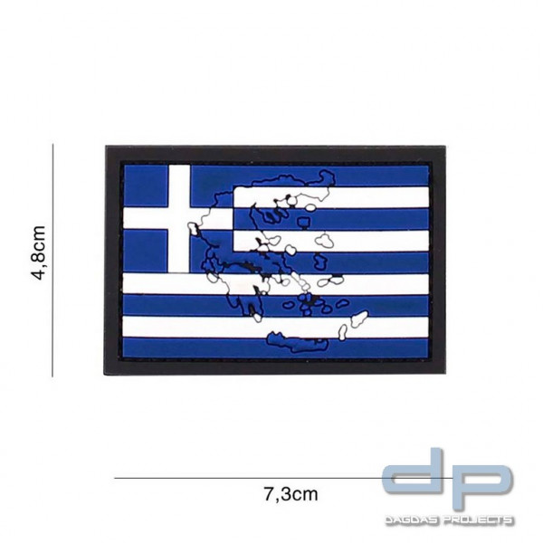 Emblem 3D PVC Griechenland mit Kontur