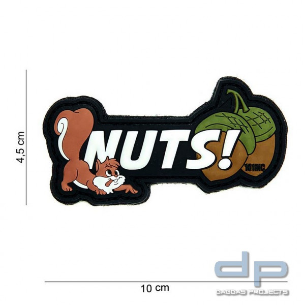 Emblem 3D PVC Nuts weiss