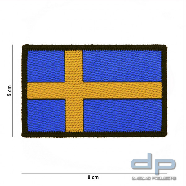 Emblem Stoff fein gewebt Flagge Schweden