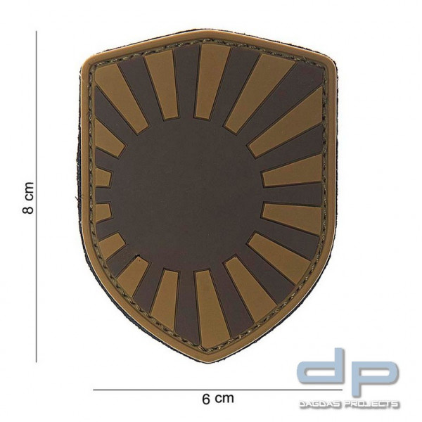 Emblem 3D PVC Schild Japanischer Krieg desert