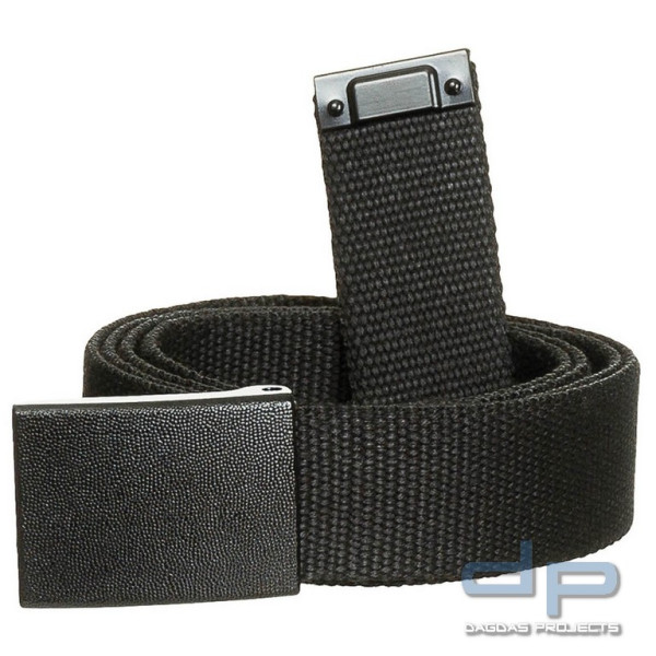 BW Hosengürtel, schwarz, ca. 3 cm, mit Kastenschloss