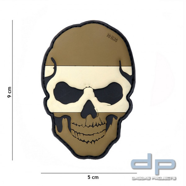 Emblem 3D PVC Skull Spanien Camo