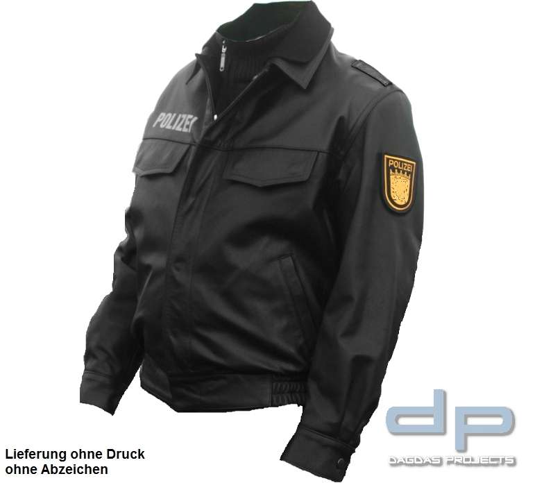 Polizei Nrw Polizei Lederjacke GrÃ¼n ETZEL Dienst-Lederblouson