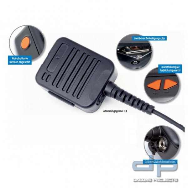 Handbedienteil für raue und nasse Umgebung (IP68) - für Motorola MTP850FuG