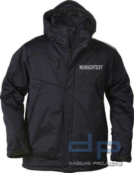 Behörden Softshell Jacke Winter gefüttert in Farbe: Schwarz Größe XL und Navy Größe: 3XL