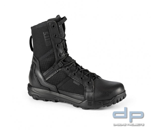 5.11® A/T 8&quot; SIDE ZIP BOOT EINSATZSTIEFEL IN SCHWARZ