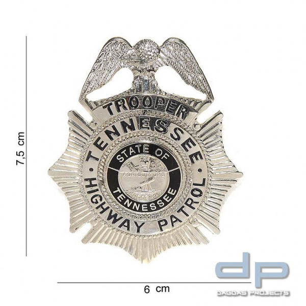 Emblem Trooper Tennessee High Way Patrol (silber)