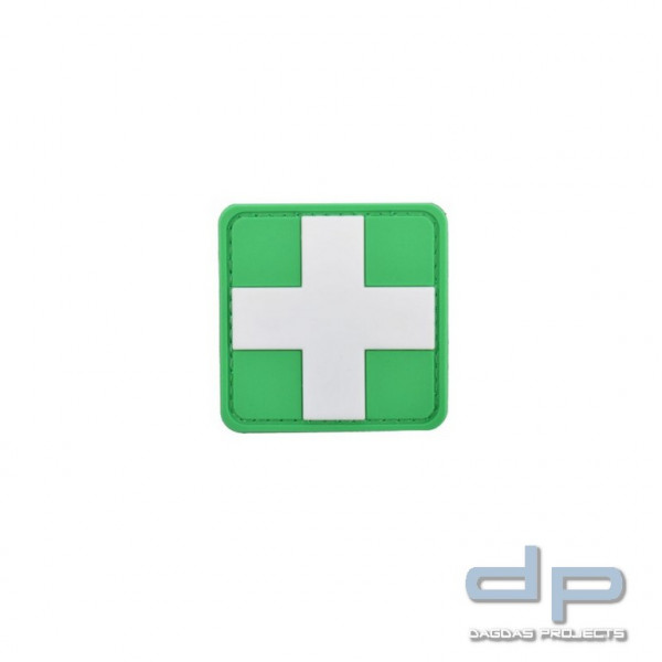 Klettabzeichen Erste Hilfe (First Aid) - gummiert (50 x 50 mm)